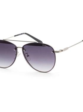 代购GUESS女士太阳镜防紫外线遮光抗强光护眼飞行员款金属框