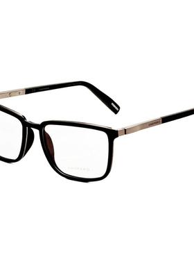 代购Chopard女士眼镜框方形黑色塑料材质金属装饰日常佩戴办公