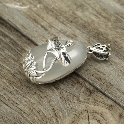 吊坠纯银女士手工毛衣项链