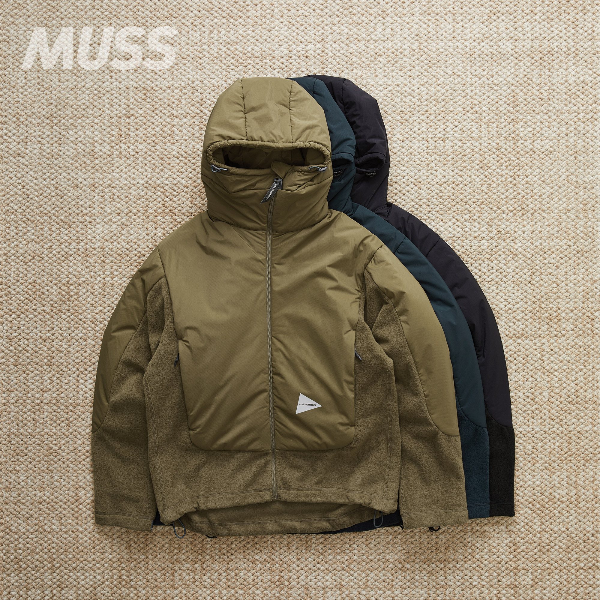 ANDWANDERP棉抓绒拼接夹克外套