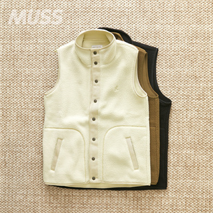 现货 GRAMICCI BOA FLEECE VEST 小野人立领抓绒羊羔毛保暖马甲