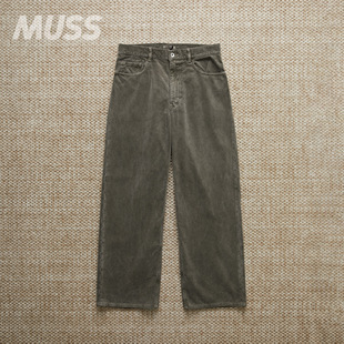 日产成衣染色水洗灯芯绒休闲裤 现货 WIDE PIGMENT DYED AURALEE