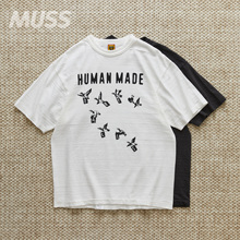 日本制飞鸭字母竹节棉短袖 现货 HUMAN GRAPHIC TEE T恤24SS MADE