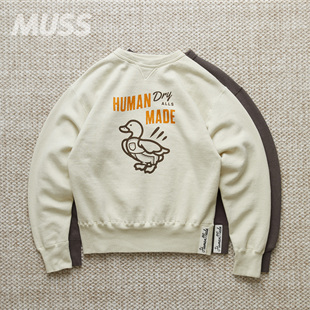 TSURIAMI MADE SWEATSHIRT日产鸭子图案套头卫衣25SS HUMNAN 现货