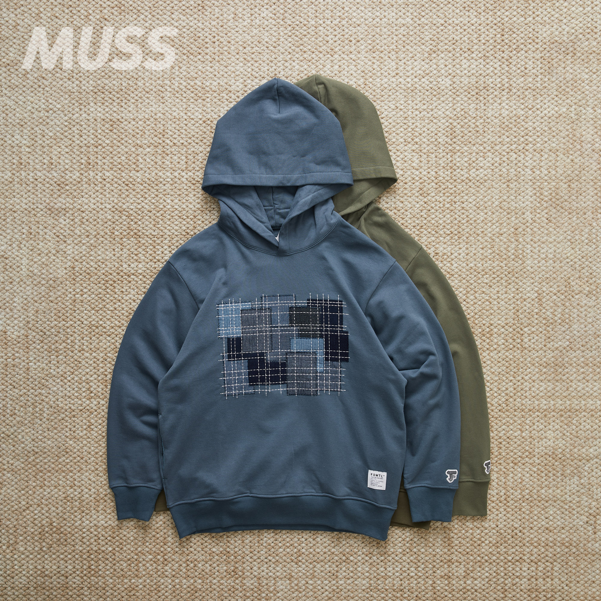 FDMTL日产拼接复古连帽卫衣