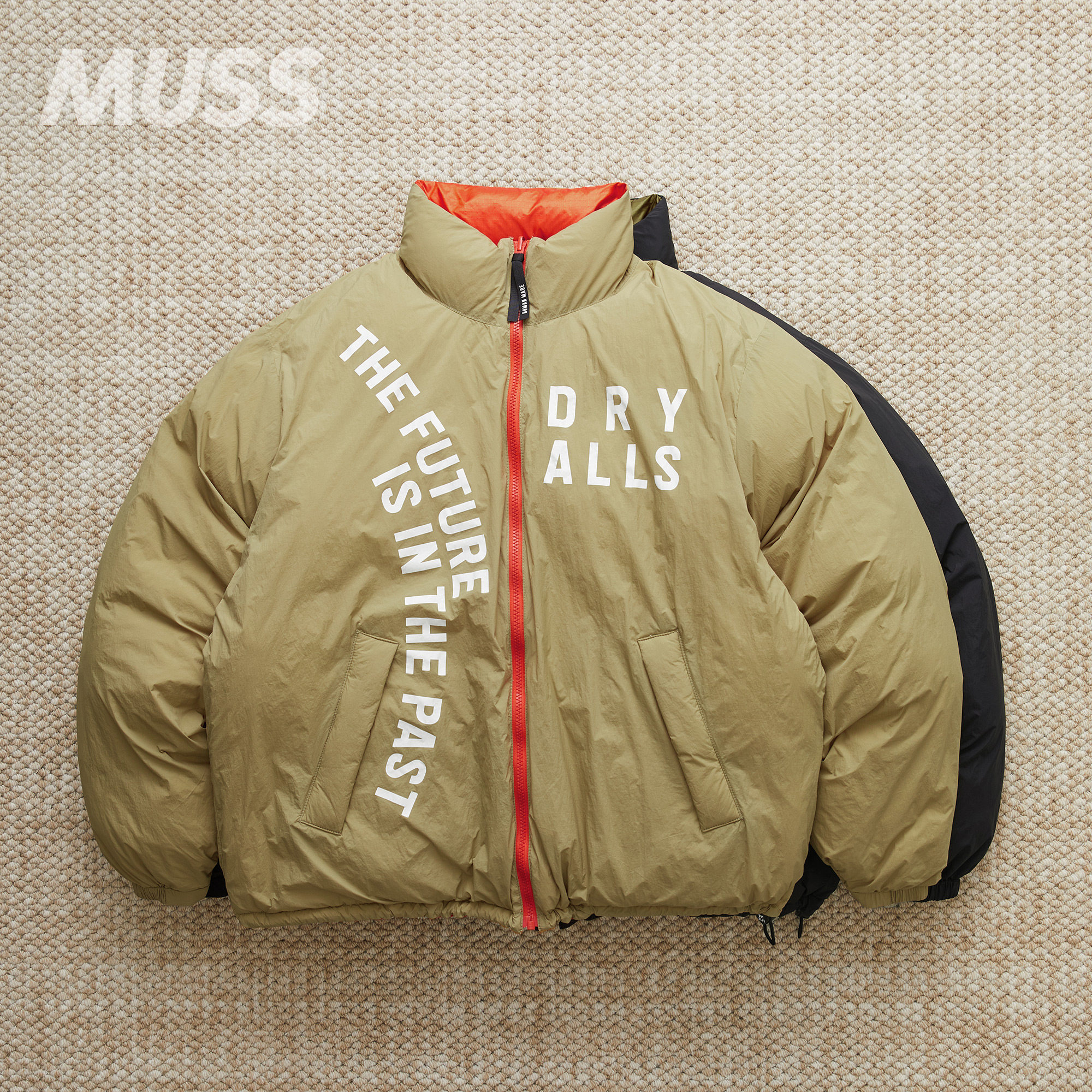 HUMANMADE立领双面穿面包羽绒服