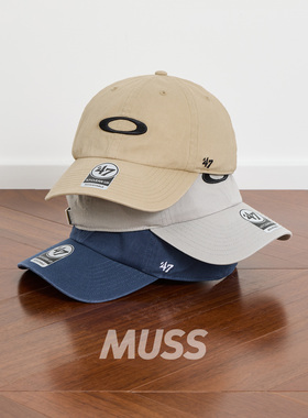 现货 47 X OAKLEY REMIX DAD HAT 联名复古刺绣6片式鸭舌帽棒球帽