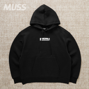 HOODIE 现货 LOGO BOX 基础LOGO印花套头连帽卫衣 WILDTHINGS