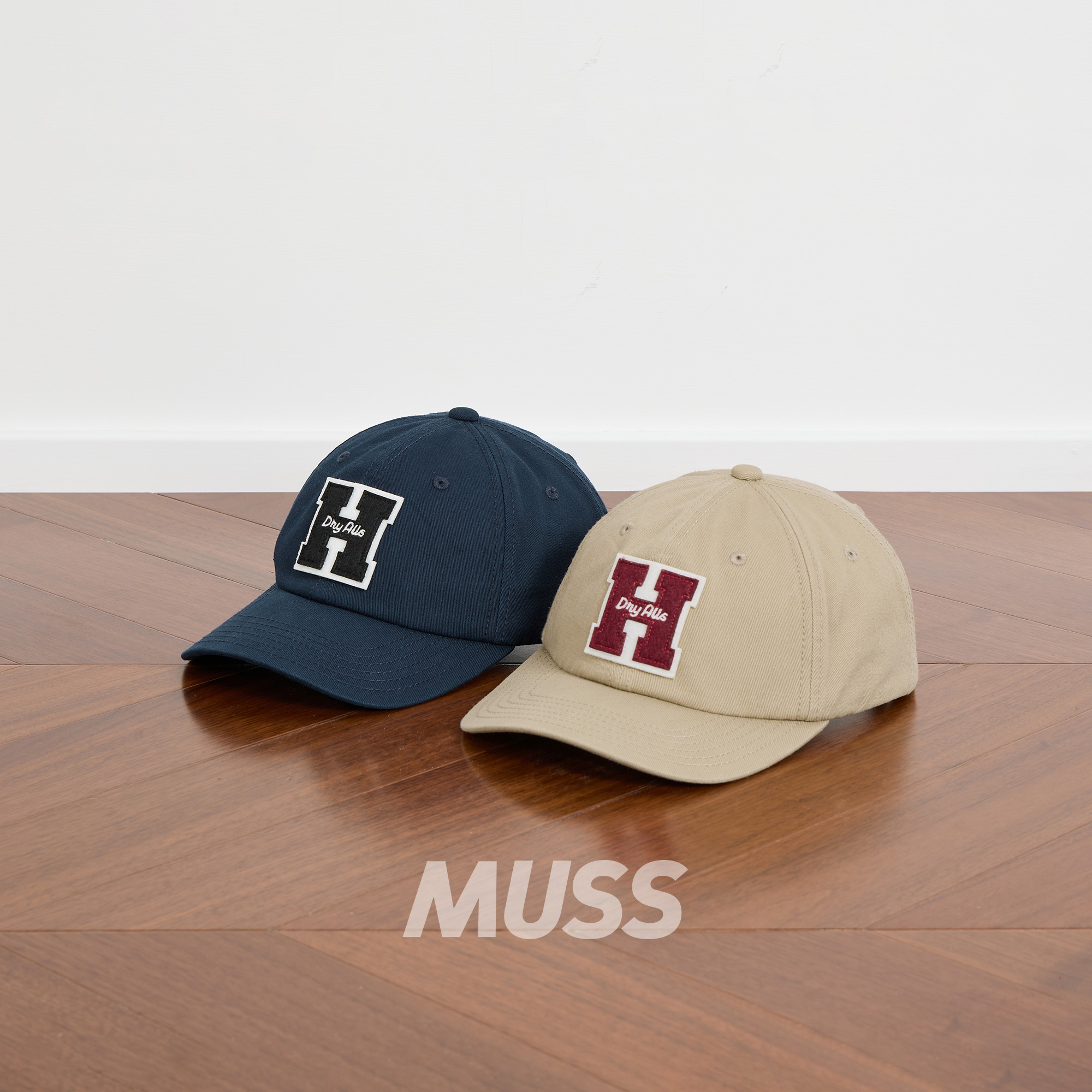 HUMANMAD棉质植绒H贴布棒球帽