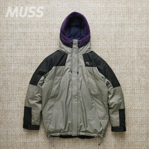 WILDTHINGS复古拼色保暖羽绒服