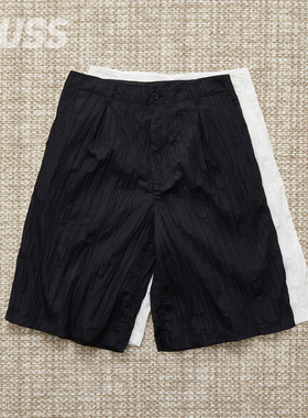 现货 KUON PLEATED 314 TROUSERS 日产褶皱透气休闲七分短裤 25SS