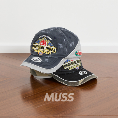 PROTOCOLINDEX做旧水洗鸭舌帽