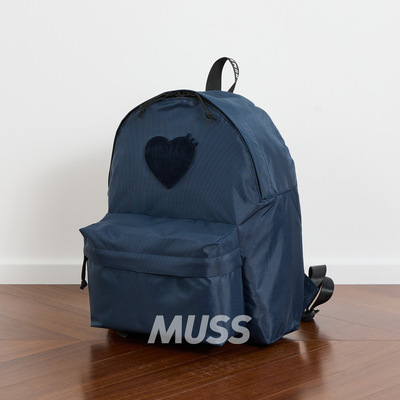 现货 HUMAN MADE DAYPACK 轻量尼龙牛津布爱心字母通勤双肩包背包