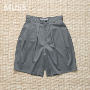 现货 WHITE MOUNTAINEERING 8 TUCK 日产白山多褶宽松阔腿短裤