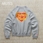 HUMAN MADE HEAVYWEIGHT 现货 SWEATSHIRT 日产爱心图案套头卫衣