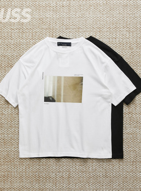 现货 MEANSWHILE PHOTOGRAPH TEE 日产艺术相片印花休闲短袖T恤