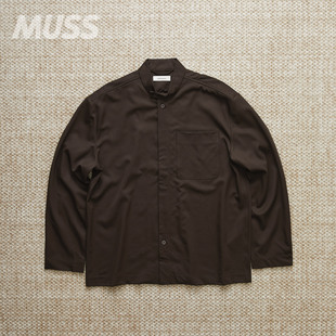 ROSA STUDIOS SHIRT 羊毛休闲立领口袋长袖 25AW 现货 衬衫 ENTIRE