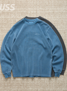 现货 THISISNEVERTHAT WAFFLE L/S TEE 成衣水洗细华夫格长袖T恤