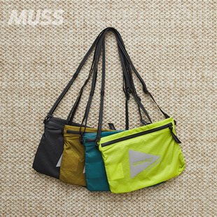 现货  AND WANDER X GRAMICCI SACOCHE 联名防撕裂斜跨单肩包25SS