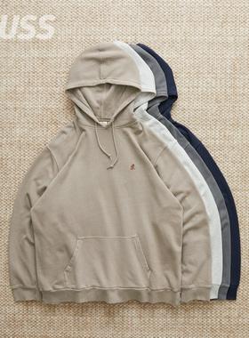 现货 GRAMICCI ONE POINT HOODED 小野人刺绣LOGO休闲连帽卫衣