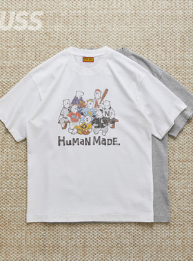 现货 HUMAN MADE GRAPHIC TEE日产北极熊棒球印花休闲短袖T恤26SS