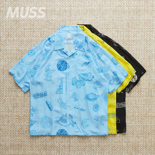 现货 LIBERAIDERS RAYON ALOHA SHIRT 人造丝手绘印花夏威夷衬衫