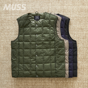 VEST 现货 DOWN BUTTON 山系休闲户外超轻羽绒保暖内胆马甲 TAION