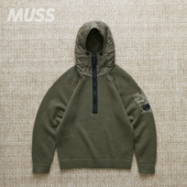 C.P. LAMBSWOOL COMPANY 现货 HOODED 羊毛混纺保暖连帽针织衫