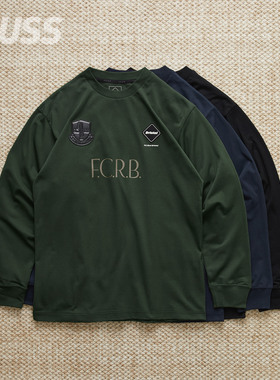 现货 F.C.REAL BRISTOL LETTERED TEE 休闲字母拼接长袖T恤25AW