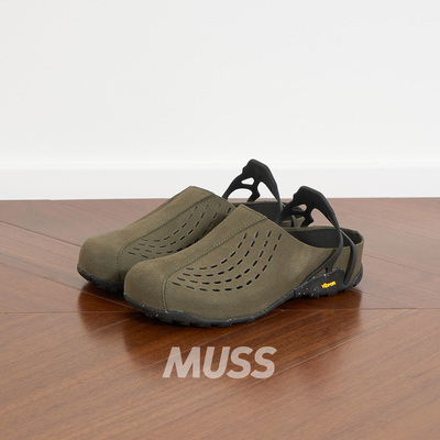 ROA小牛皮V底休闲机能穆勒鞋