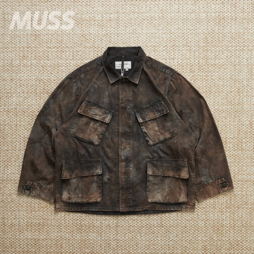 ANACHRONORM迷彩硫染防撕裂夹克