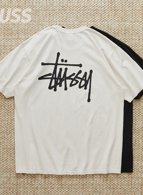 现货 STUSSY BASIC STUSSY PIG. DYED TEE 斯图西LOGO印花短袖T恤