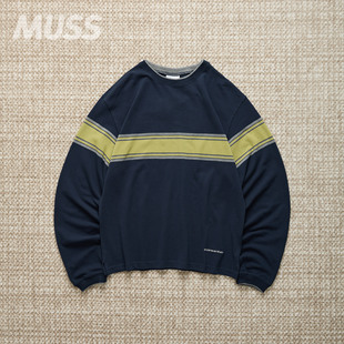 现货 THISISNEVERTHAT PK LINE 珠地布水洗条纹复古休闲长袖T恤