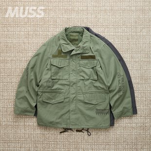 现货 LIBERAIDERS HANDWRITING PRINT M65 手绘印花工装四袋夹克