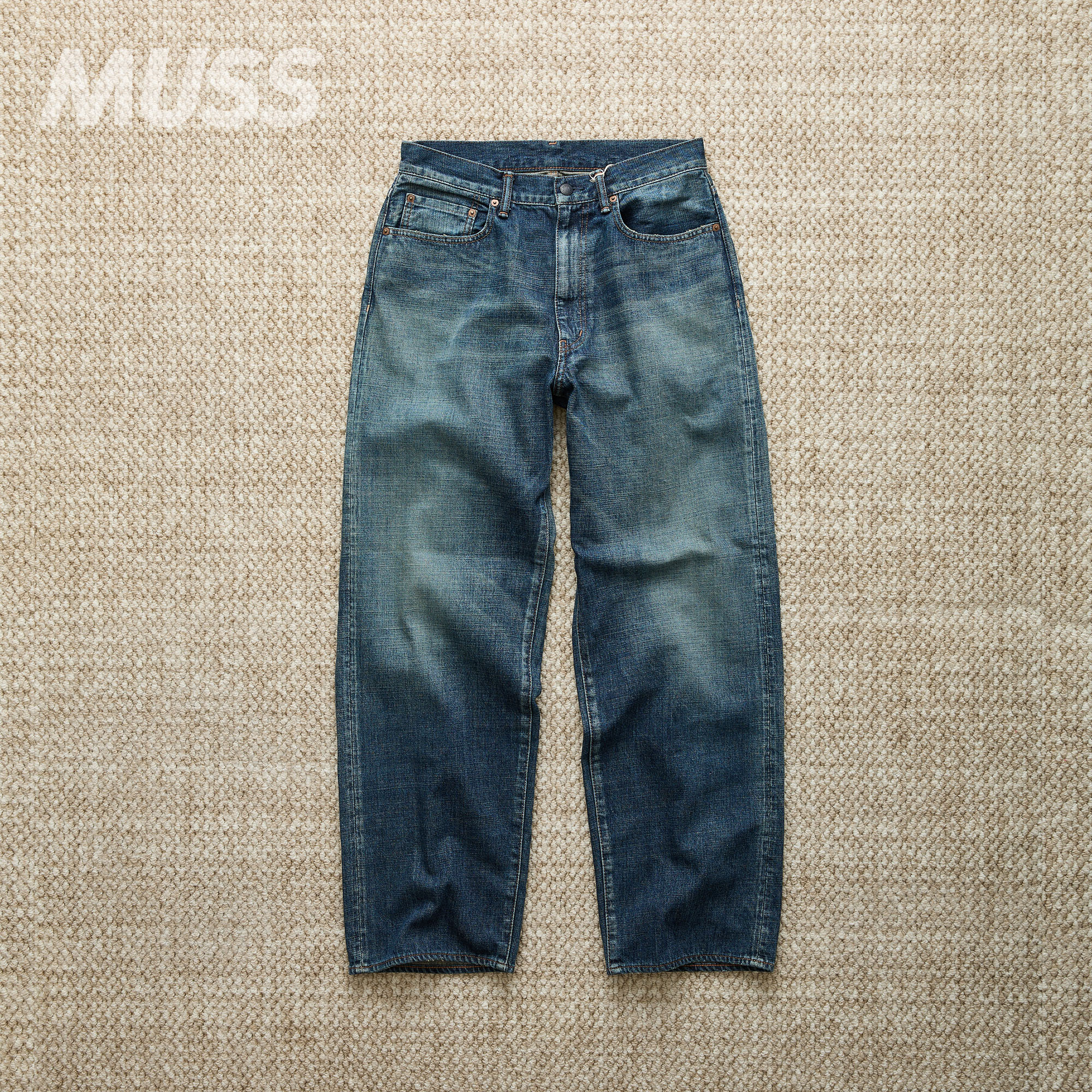 现货 NANAMICA SELVAGE DENIM PANTS 日产做旧水洗直筒牛仔裤26SS图片