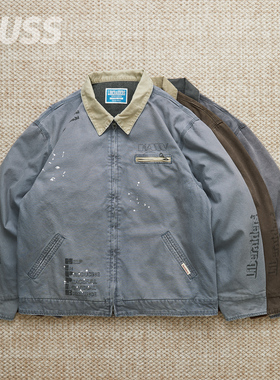 现货 LIBERAIDERS GARMENT DYED WORK 硫染泼墨复古工装夹克 25AW