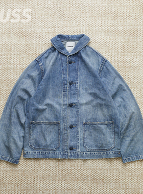 现货 BOWWOW M43 DUNGAREE JUMPER 日产水洗做旧海军夹克外套25SS