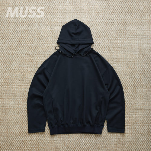 现货 N.HOOLYWOOD DRAWSTRING HOODED 日产军事贴标抽绳连帽卫衣