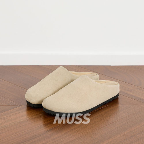 现货 JIEDA SUEDE SABOT 日产轻质牛皮休闲勃肯鞋拖鞋 25SS