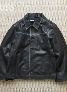 现货 SABY LAMB LEATHER 手工制印度羔羊皮染色皮衣夹克外套 25SS