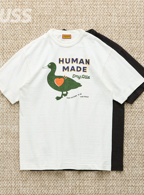 现货 HUMAN MADE GRAPHIC T-SHIRT 日产水洗鸭子印花短袖T恤 25SS