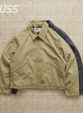 现货 SEDAN ALL-PURPOSE VNTAGE WASHED 棉帆布工装廓形夹克外套