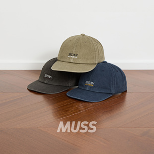 现货 SEDAN ALL-PURPOSE LOGO WASHED CAP水洗做旧刺绣棒球帽25AW