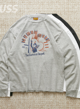 现货 HUMAN MADE GRAPHIC L/S TEE 日产爱心人物印花长袖T恤 25SS