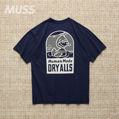 HUMANMADE漫画卡通鸭子印花短袖