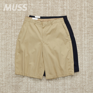 TUCK WIDE SHORTS 现货 单褶休闲复古斜纹布奇诺短裤 FARAH