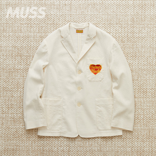 WOOL MADE BLEND BLAZER 外套25SS 现货 学院风羊毛混纺西装 HUMAN