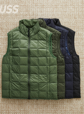 现货 TAION HI NECK W-ZIP DOWN 立领轻量化保暖羽绒夹克马甲