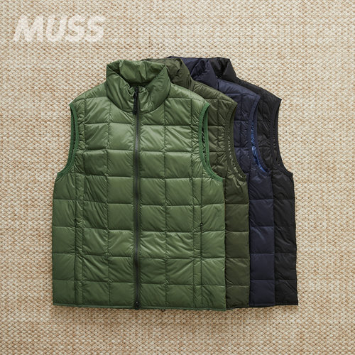 TAION立领轻量简约保暖羽绒马甲