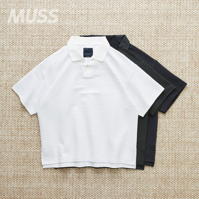 MEANSWHILE日产不规则抗起球短袖